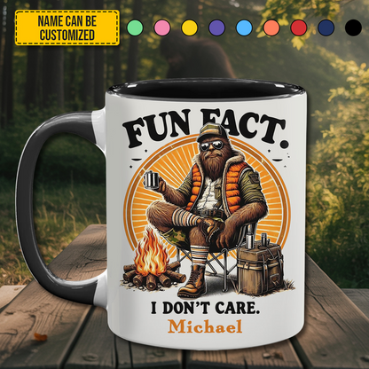 Chill & Don’t Care – Personalized Sasquatch Accent Mug