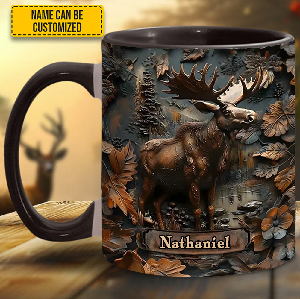 Moose Wilderness – Personalized Hunting Accent Mug