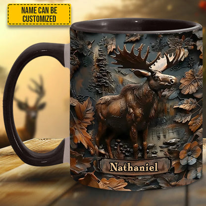 Moose Wilderness – Personalized Hunting Accent Mug