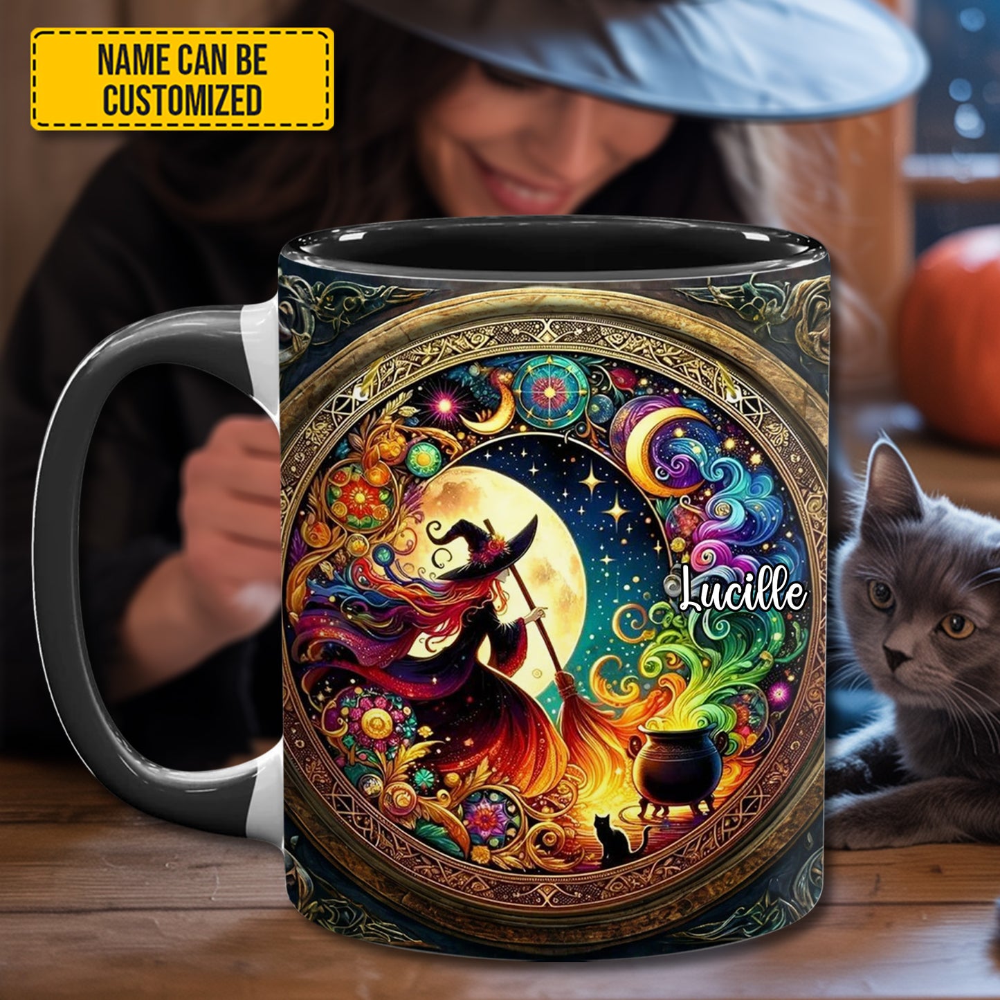 Magical Witch - Personalized Witch Accent Mug