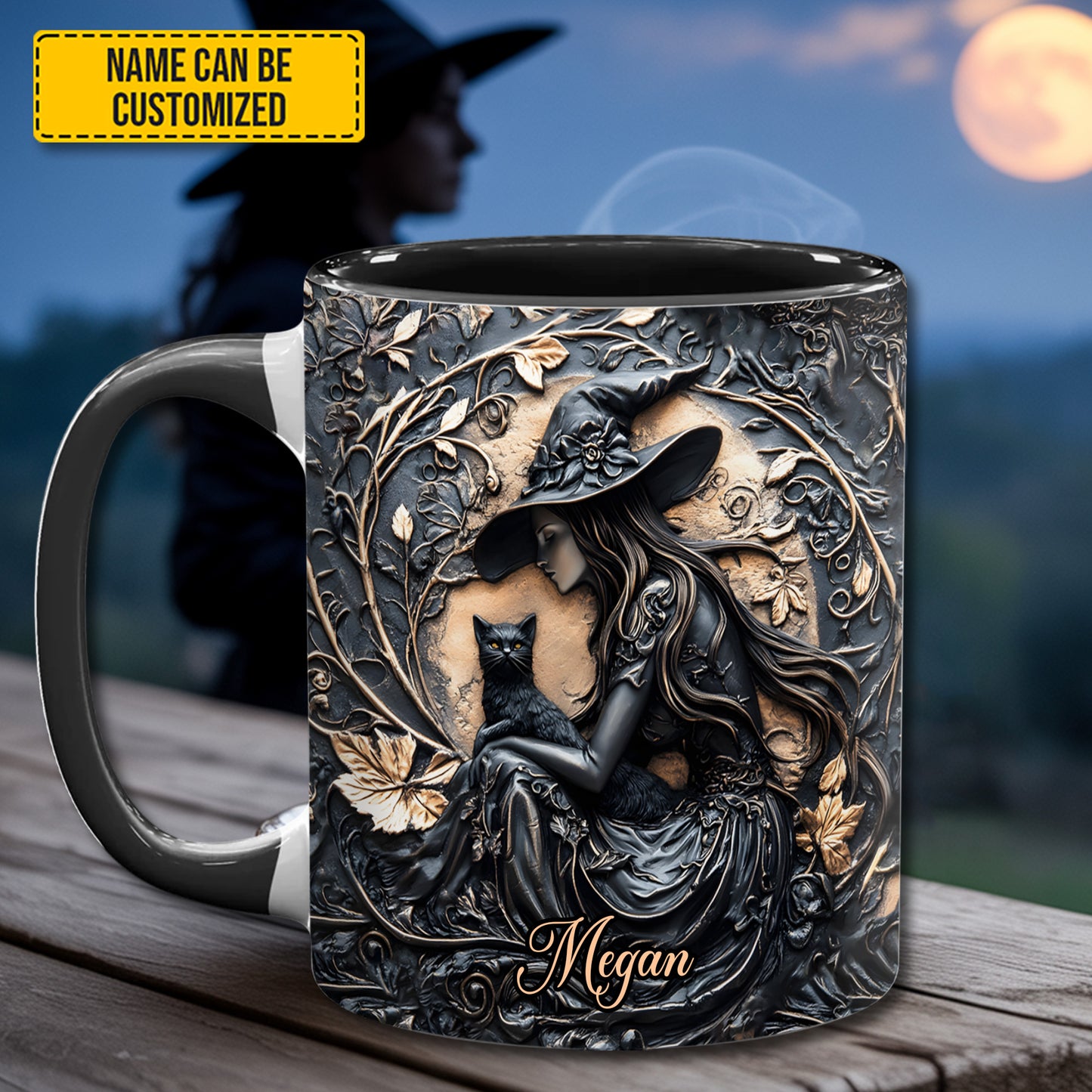 Mystery Witch - Personalized Witch Accent Mug