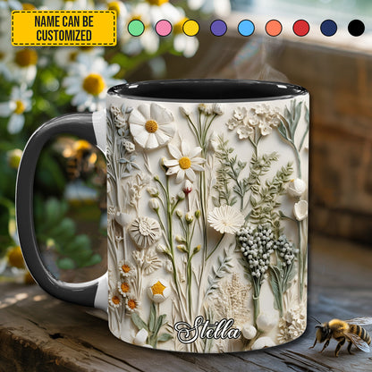 Beautiful Wildflower - Personalized Accent Mug