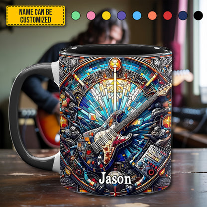 Electric Guitar – Personalized Guitar Accent Mug