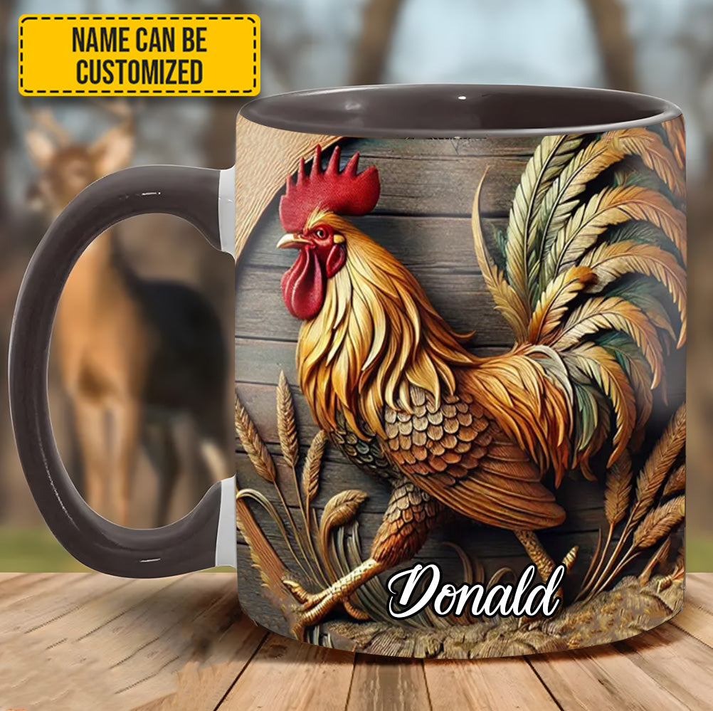 Chicken Accent Mug - Personalized Accent Mug