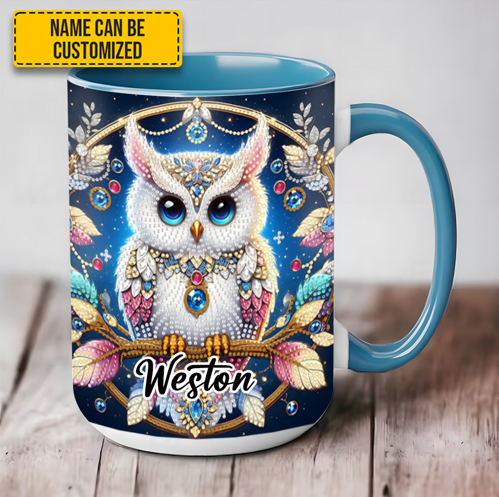 Spring and Summer Tree Owl - Personalized Owl Accent Mug