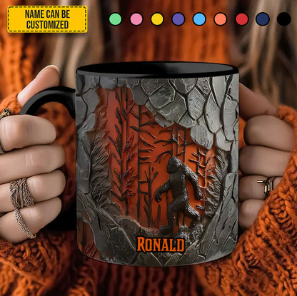 Legend The Trees Personalized Bigfoot Accent Mug
