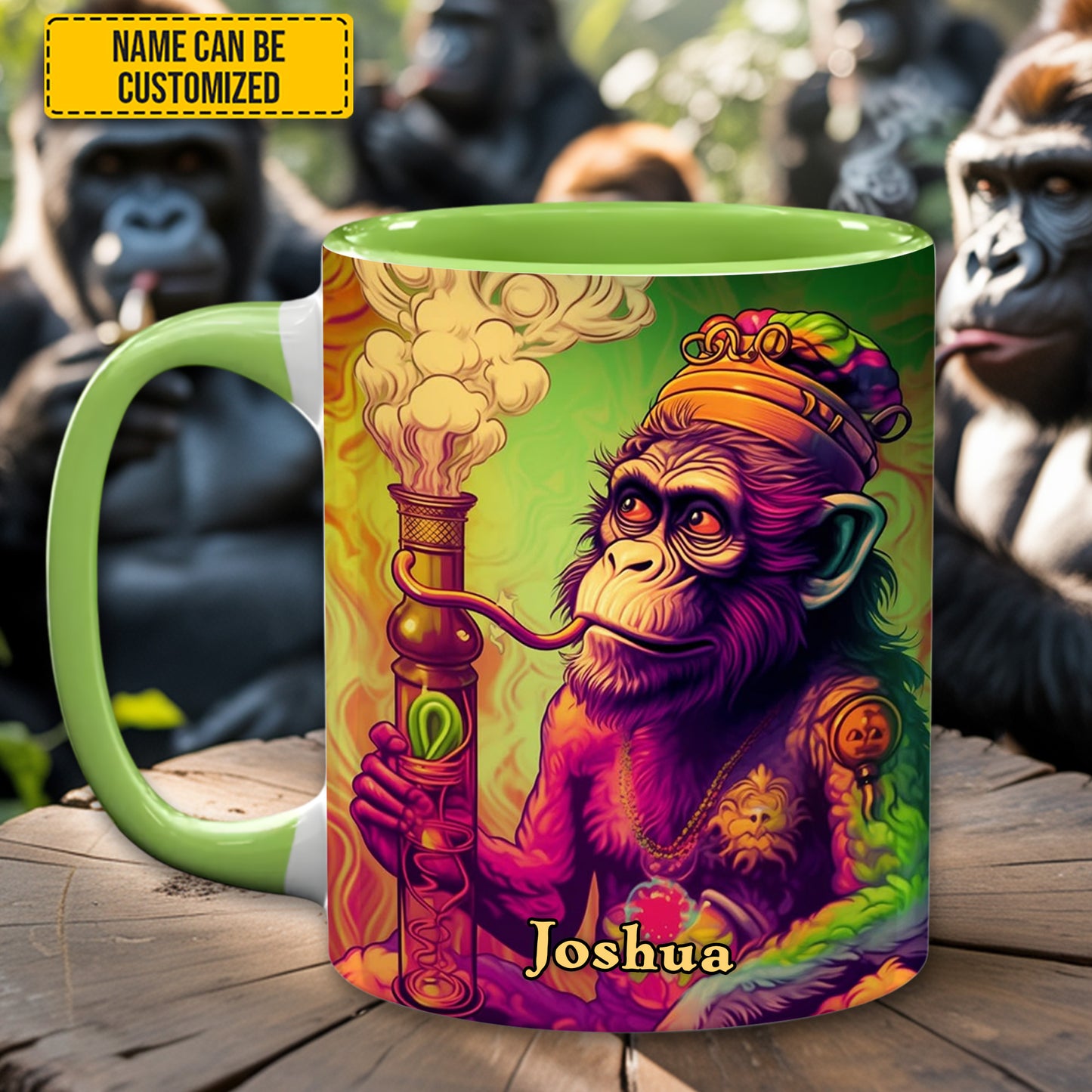 High Vibes – Personalized Psychedelic Accent Mug