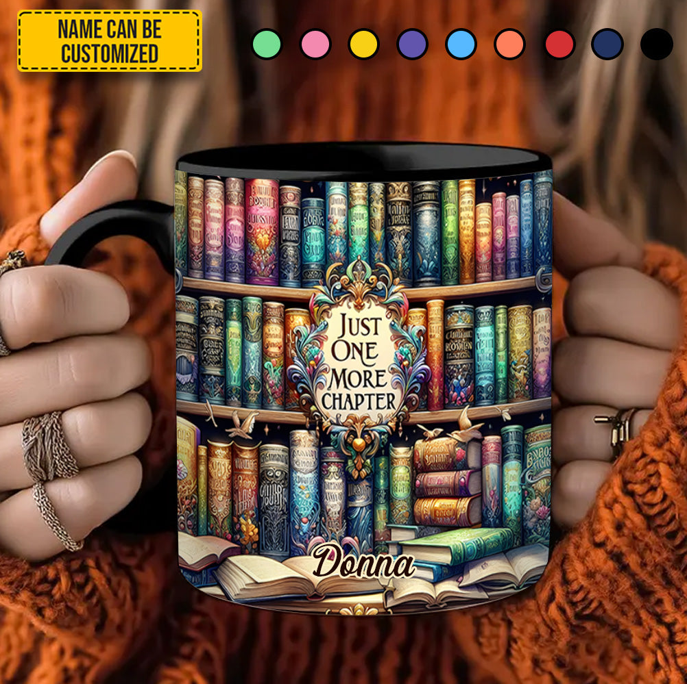 Just One More Chapter - Personalized Book Accent Mug