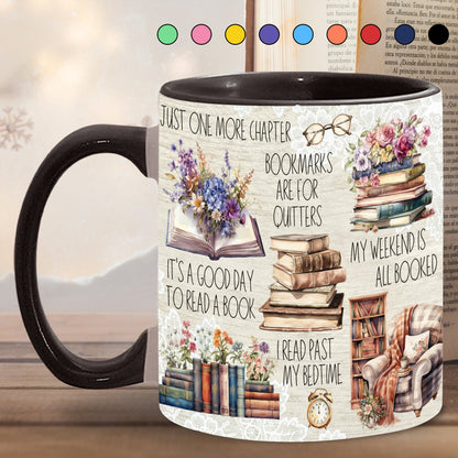 Just A Girl Who Loves Books Accent Mug