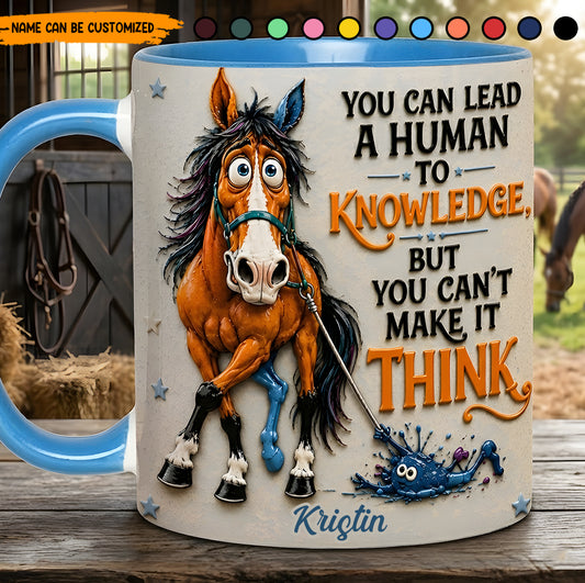Can't Fix Stupid – Personalized Horse Accent Mug