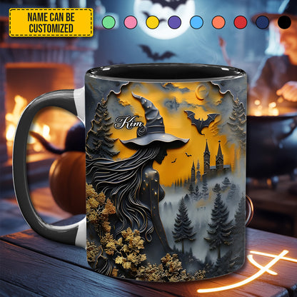 Mystery Witch - Personalized Witch Accent Mug