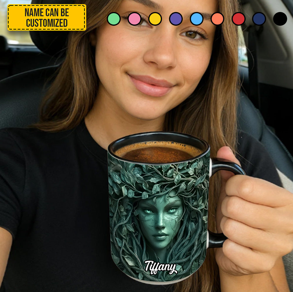 Personalized Forest Goddess Accent Mug