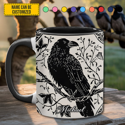 Raven Whisper - Personalized Accent Mug