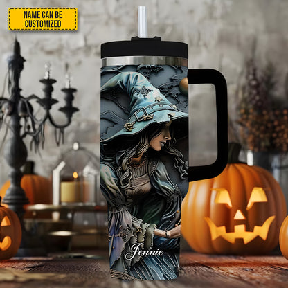 Mystery Witch - Personalized Tumbler With Handle 40oz