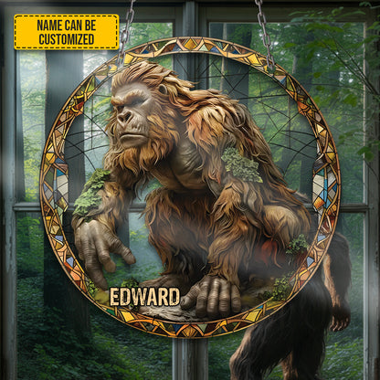 The Watcher – Personalized Bigfoot Acrylic Window