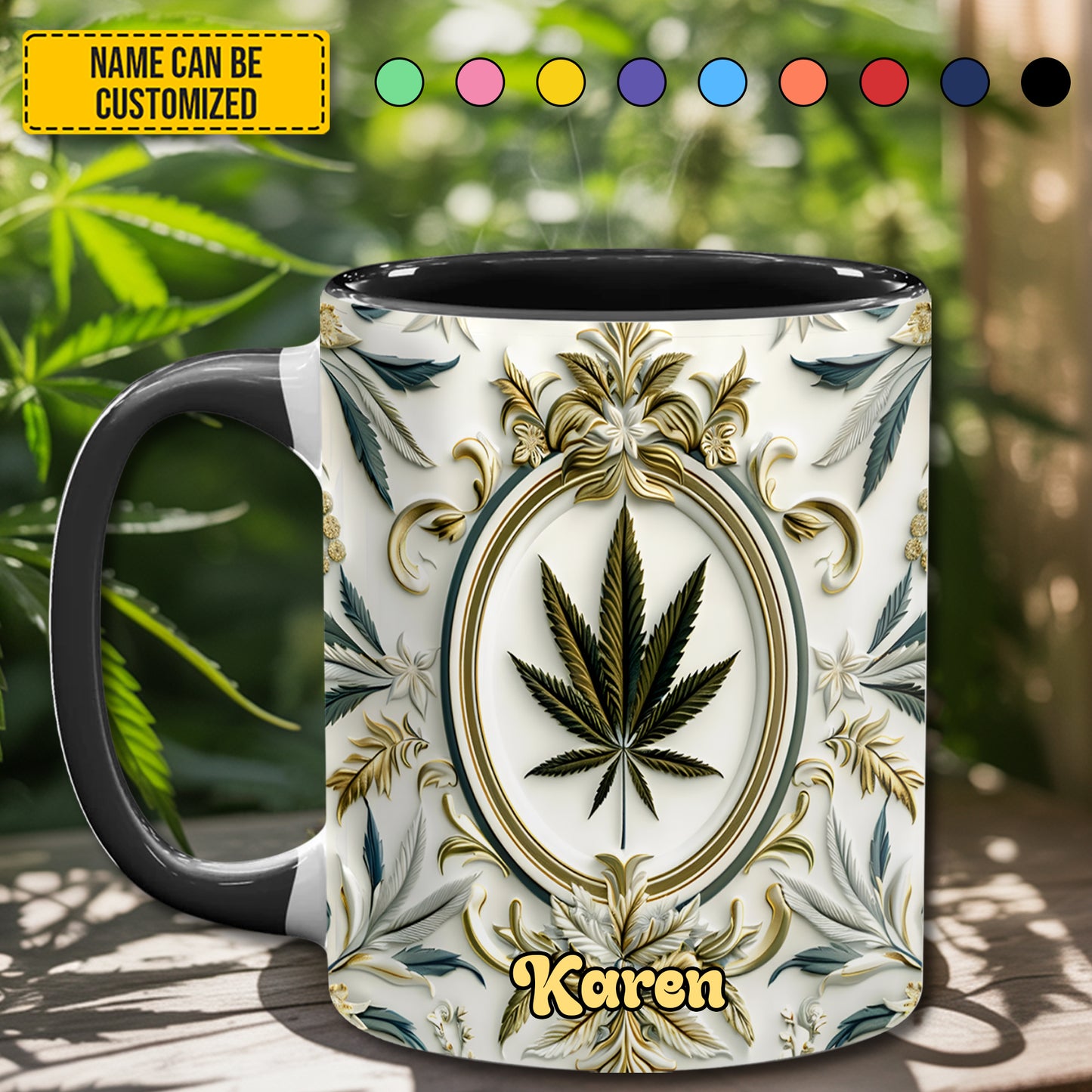 Personalized Luxury Weed Accent Mug