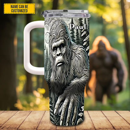 Morning Brew with Bigfoot – Personalized Bigfoot Tumbler 40oz