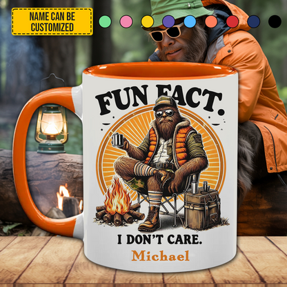 Chill & Don’t Care – Personalized Sasquatch Accent Mug