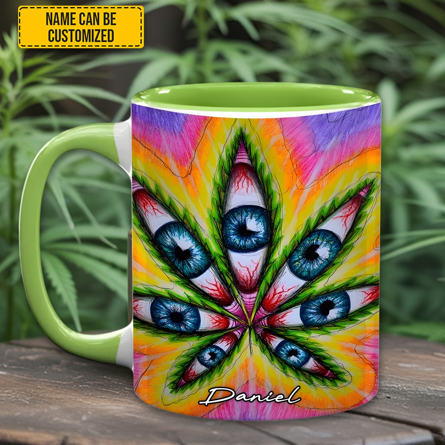 Vision Leaf – Personalized Psychedelic Accent Mug