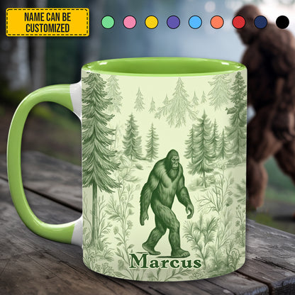 Personalized Bigfoot Accent Mug