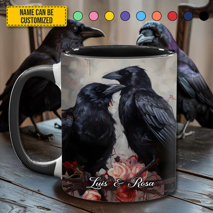 Raven Love – Personalized Couple Accent Mug