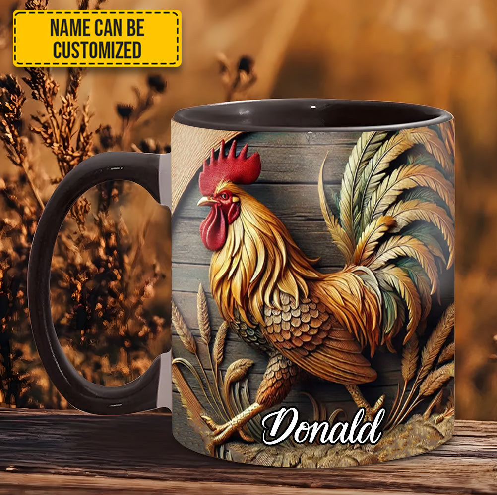 Chicken Accent Mug - Personalized Accent Mug