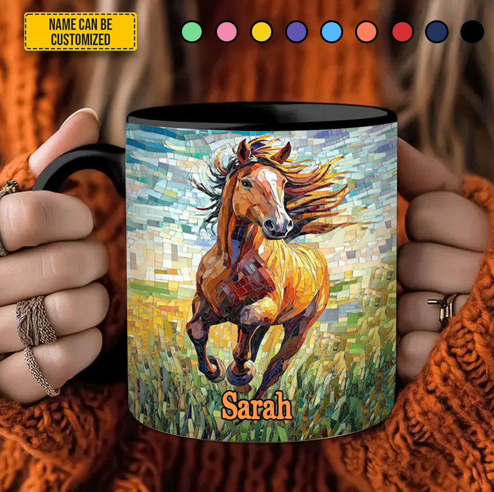 Personalized Wild Horse Accent Mug