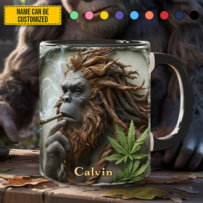 High in the Wild – Personalized Bigfoot Accent Mug
