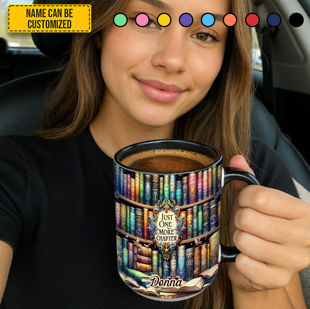 Just One More Chapter - Personalized Book Accent Mug