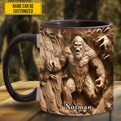 Bigfoot Legend in the Trees – Personalized Bigfoot Accent Mug