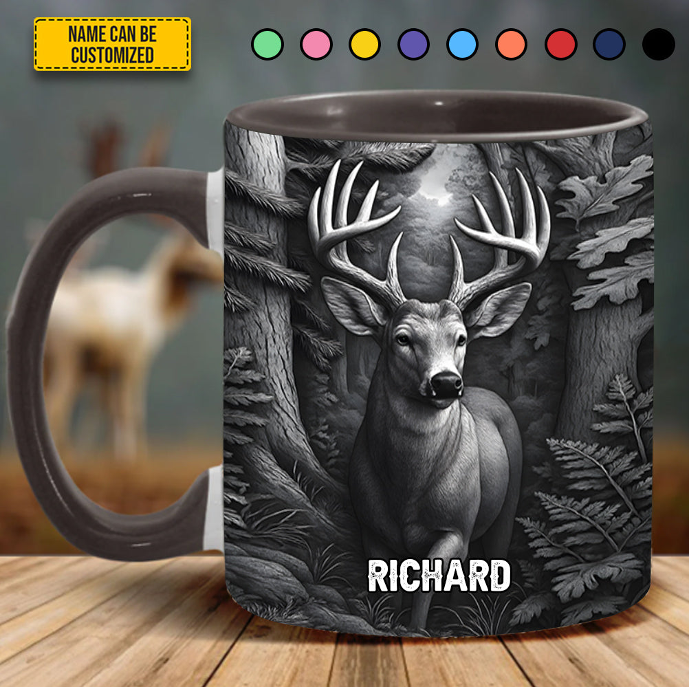 Heart of the Buck – Personalized Hunting Accent Mug