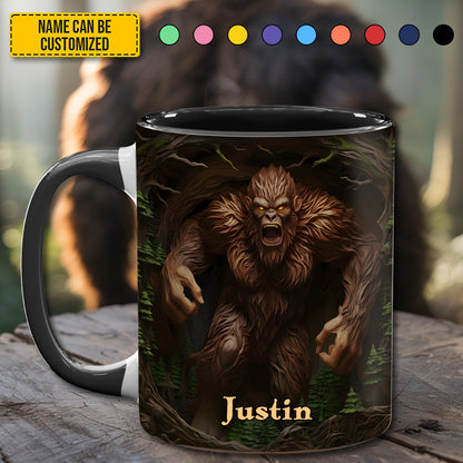 Not a Morning Squatch - Personalized Bigfoot Accent Mug