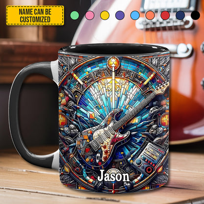 Electric Guitar – Personalized Guitar Accent Mug