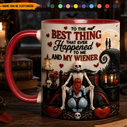 To The Best Thing - Personalized Gothic Couple Accent Mug