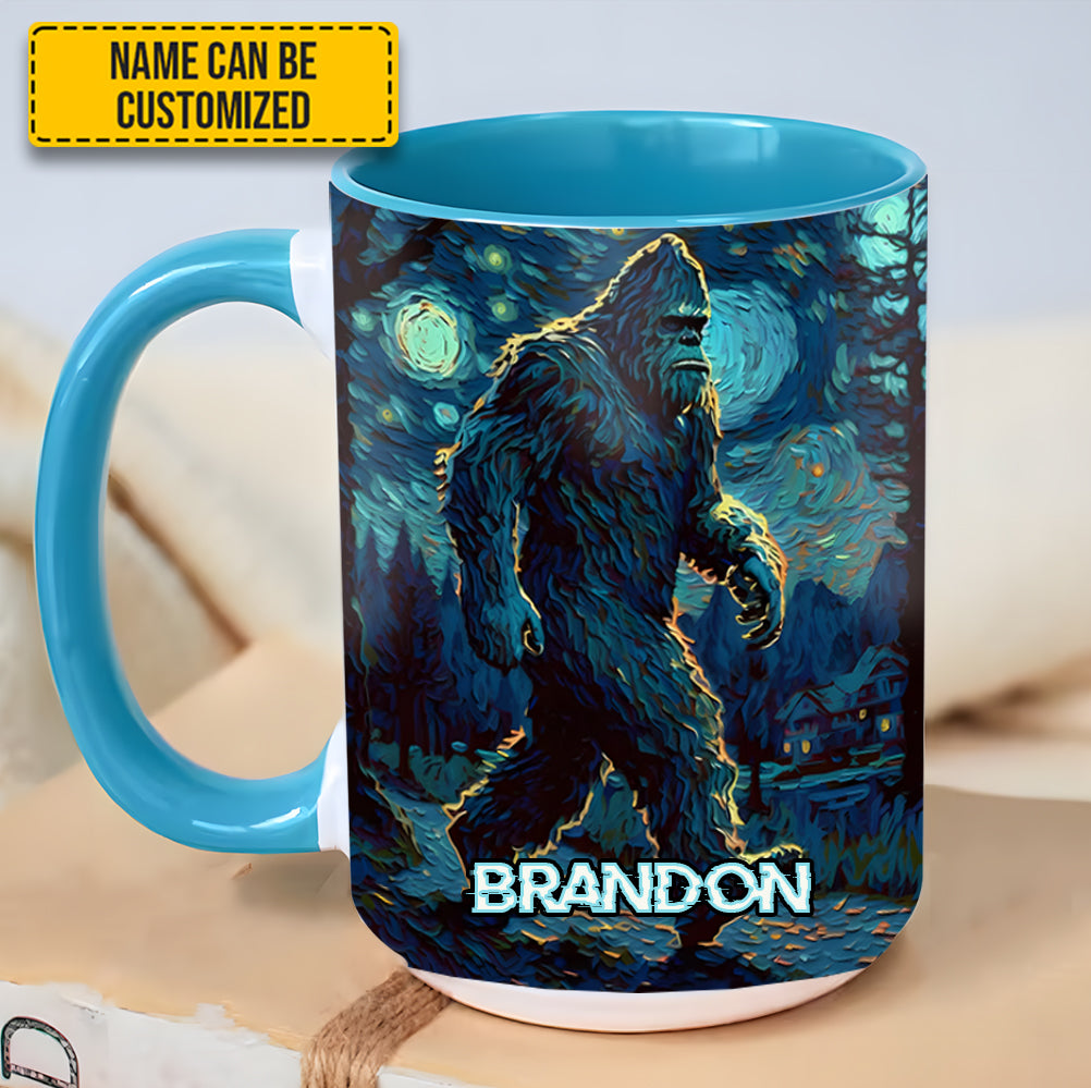 Night Walker - Personalized Bigfoot Accent Mug