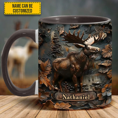 Moose Wilderness – Personalized Hunting Accent Mug