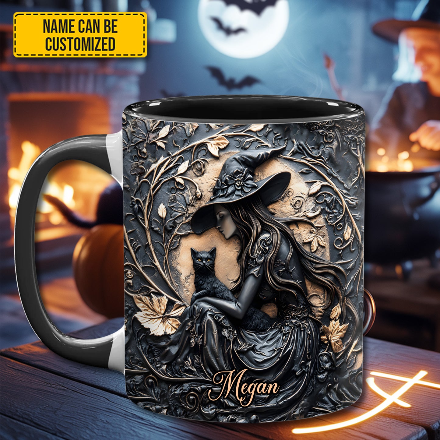 Mystery Witch - Personalized Witch Accent Mug
