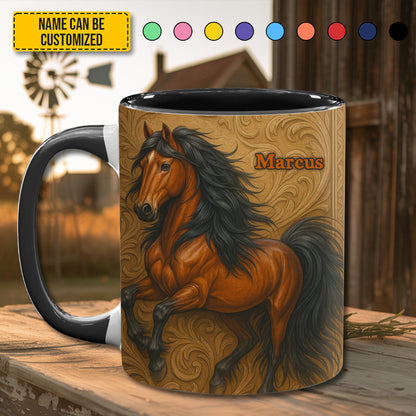 Brown Horse - Personalized Horse Accent Mug
