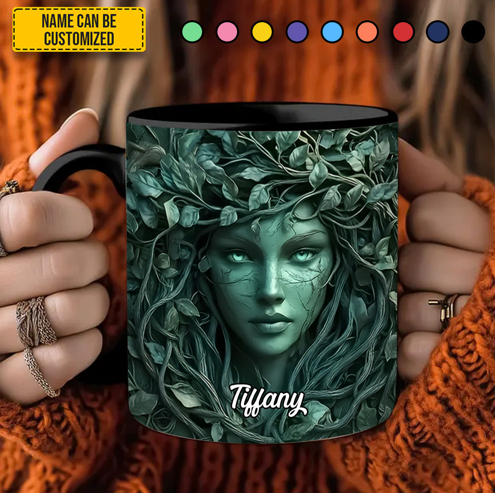 Personalized Forest Goddess Accent Mug