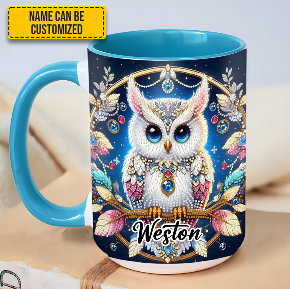 Spring and Summer Tree Owl - Personalized Owl Accent Mug