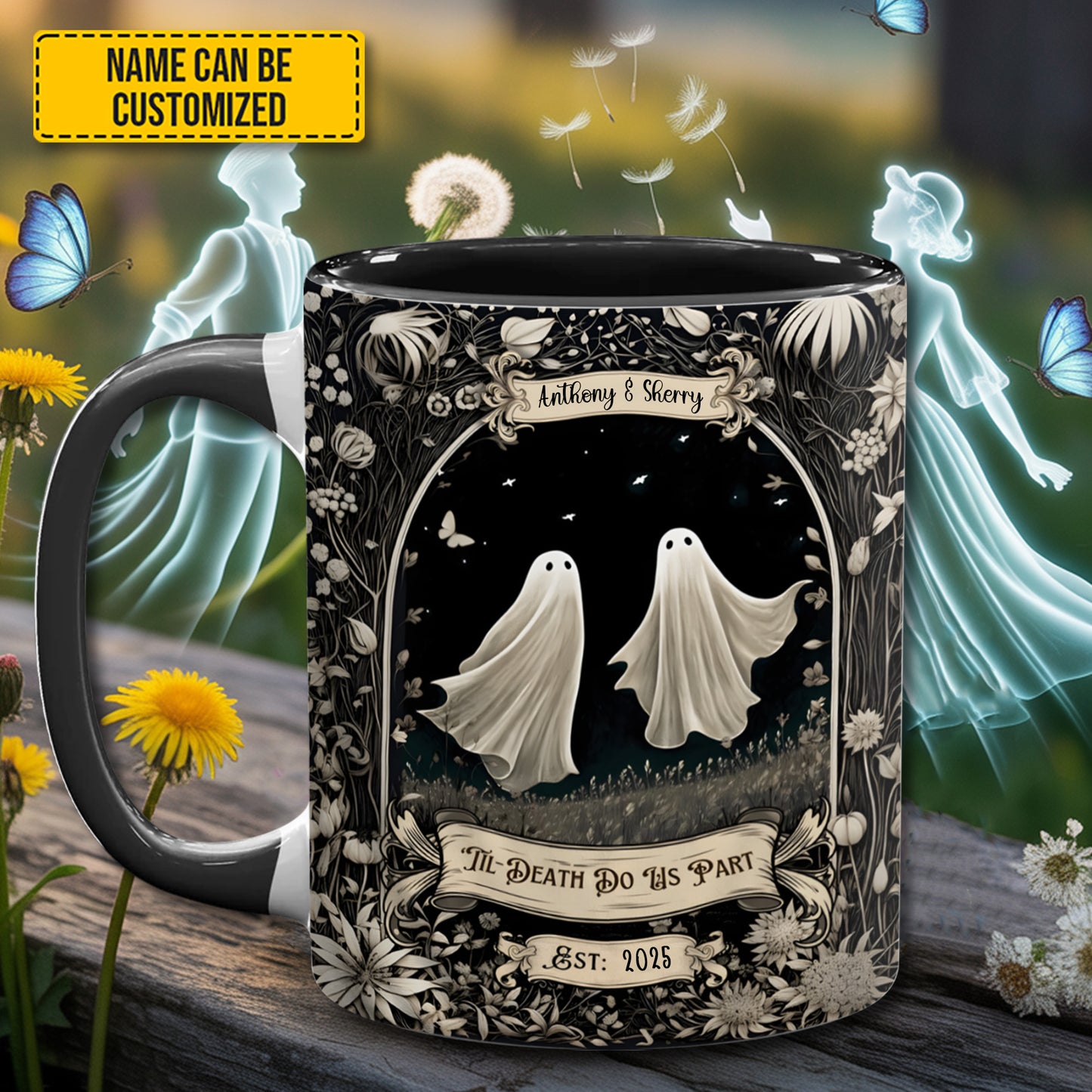 Couple Ghost - Personalized Accent Mug