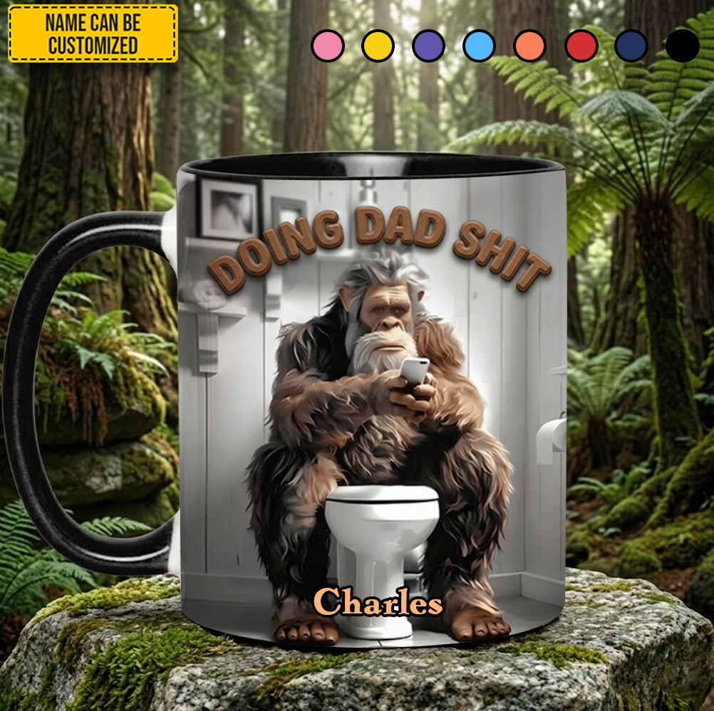 Doing Dad Sh*t - Personalized Dad Accent Mug