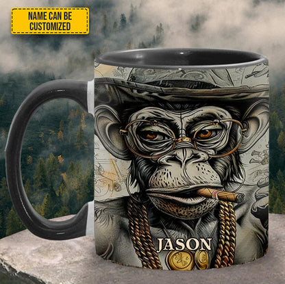 VINTAGE GORILLA - Personalized Gorilla Accent Mug