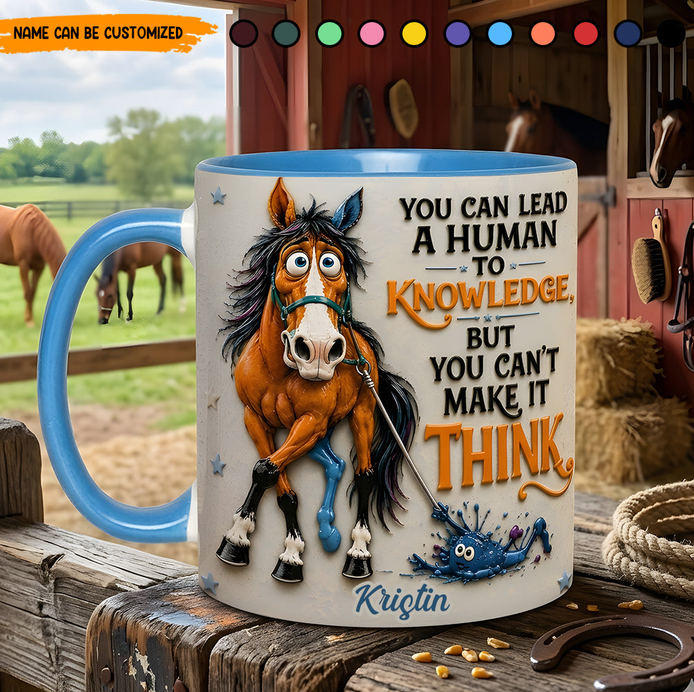 Can't Fix Stupid – Personalized Horse Accent Mug