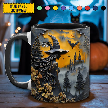 Mystery Witch - Personalized Witch Accent Mug