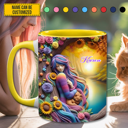 Dreamy Girl - Personalized Hippie Accent Mug