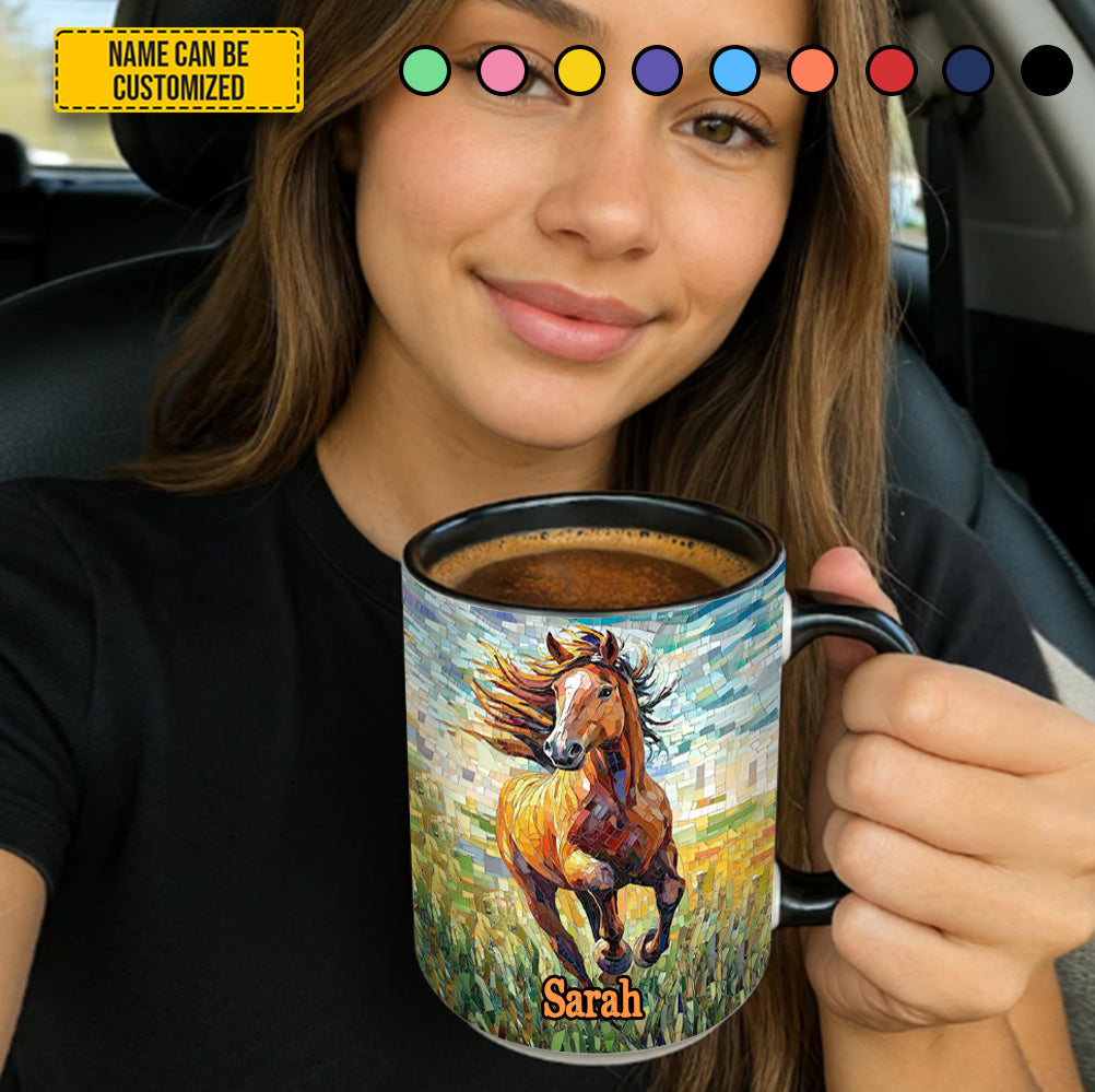 Personalized Wild Horse Accent Mug