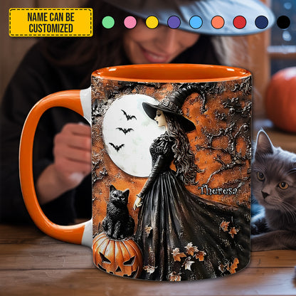 Halloween Witch - Personalized Witch Accent Mug
