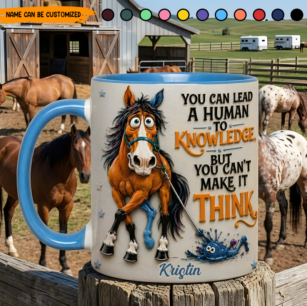 Can't Fix Stupid – Personalized Horse Accent Mug