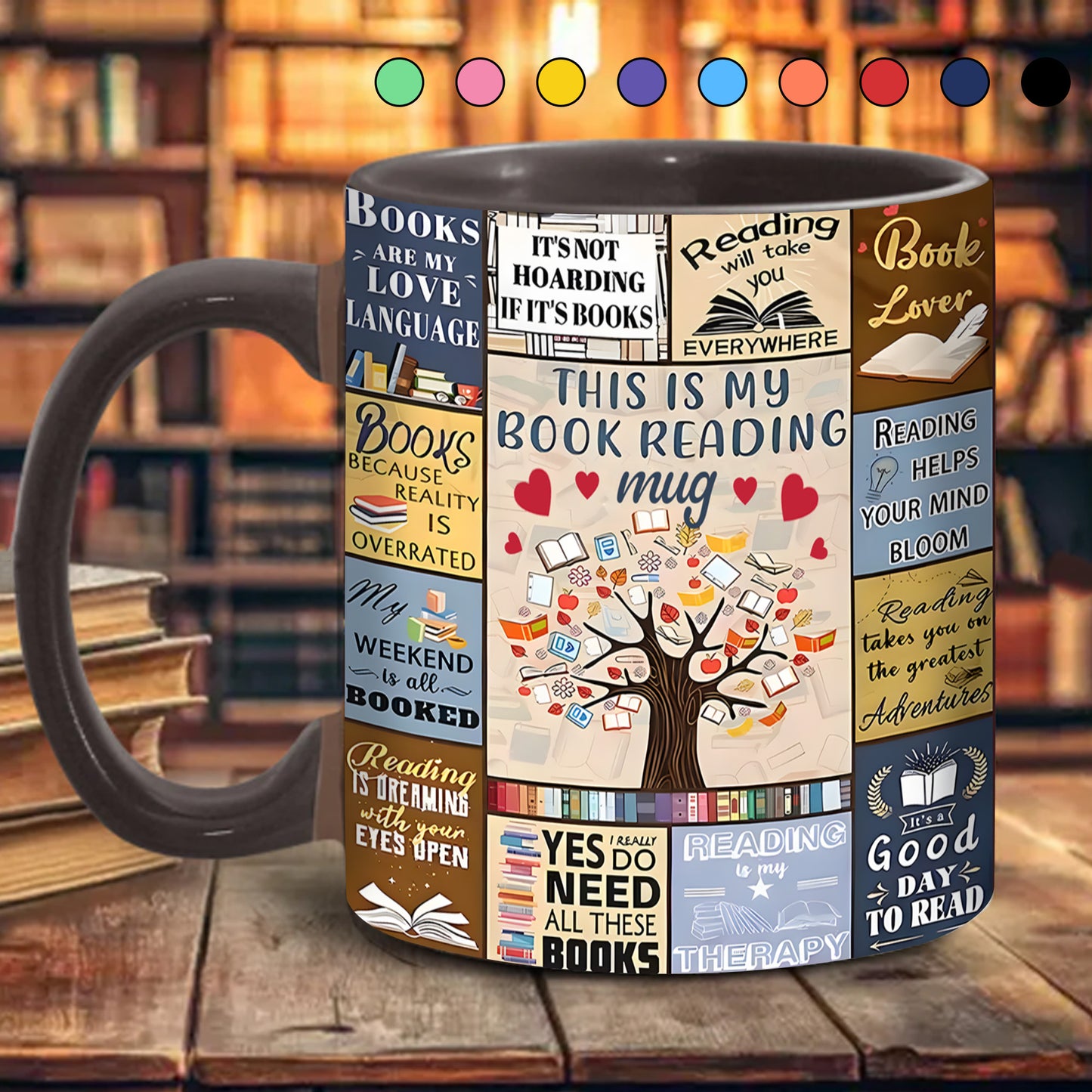 This Is My Book Reading Mug - Accent Mug